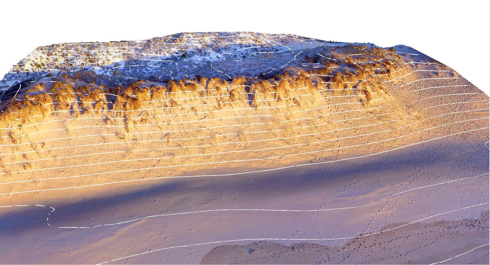 géomorphologie côtière drone analyse littoral drone