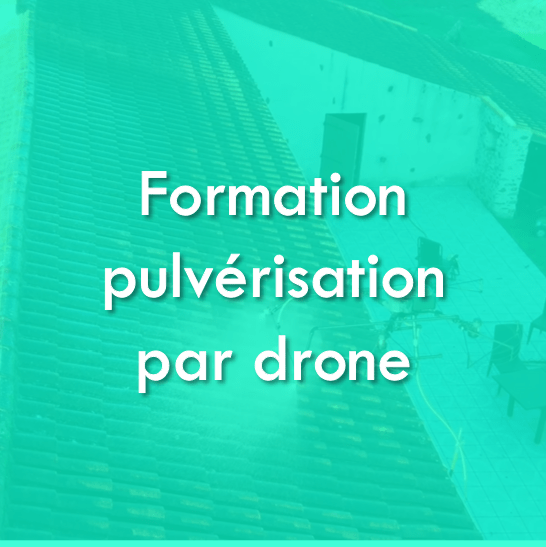 formation drone pulvérisation par drone