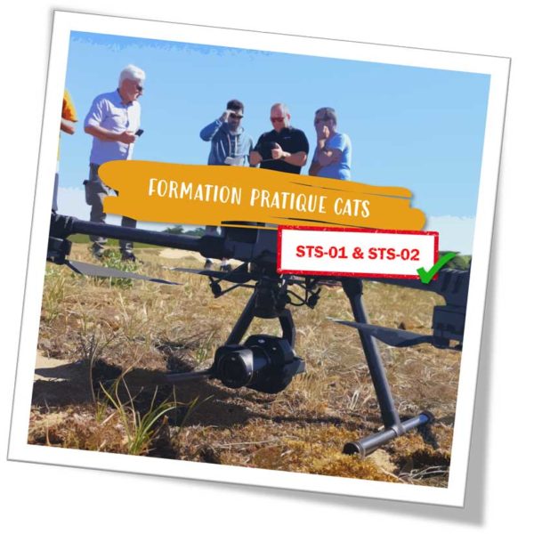 Formation drone pratique, à la catégorie spécifique CATS