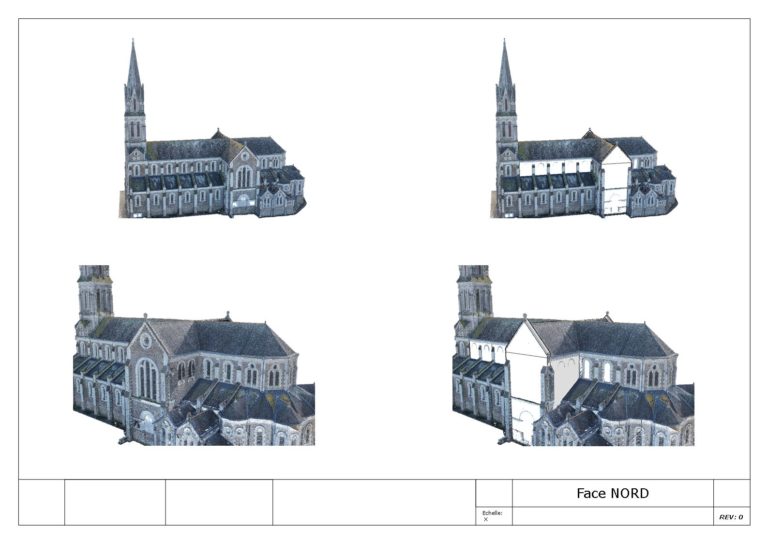Modélisation 3D d'une église pour l'implantation de panneaux photovoltaïques