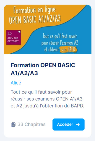 Formation Open Basic A1/A2/A3 en e-learning