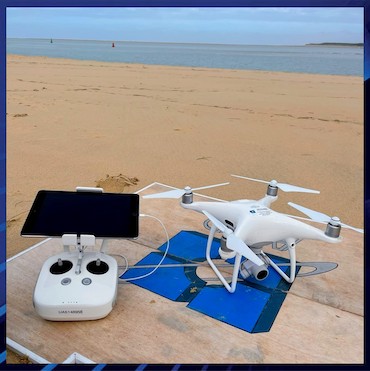 Notre agence AED drone La Rochelle (Charente-Maritime), Suivi de l'évolution du trait de côte et des bancs de sable