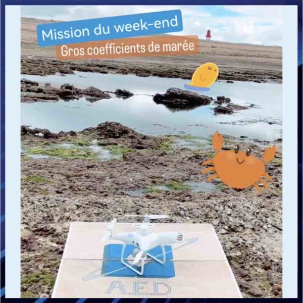 Notre agence AED drone La Rochelle (Charente-Maritime), orthophoto pour suivi de l'agrandissement du port de la Côtinière (Oléron)
