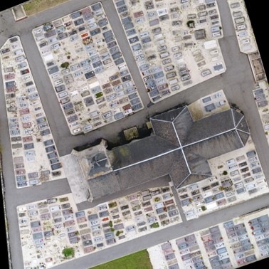 Cartographie et topographie par drone, gestion de cimetière