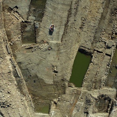 Cartographie et topographie par drone, chantier de fouilles archéologiques