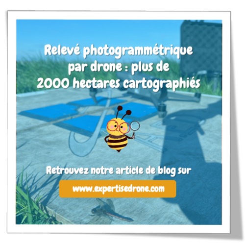 Relevé photogrammétrique par drone : 2000 hectares cartographiés