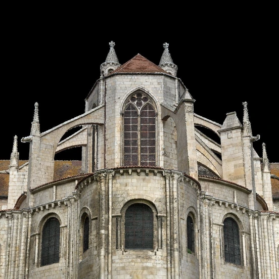 Modélisation 3D de l'église Saint‑Jean de Montierneuf à Poitiers