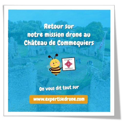 Retour sur notre mission drone au Château de Commequiers
