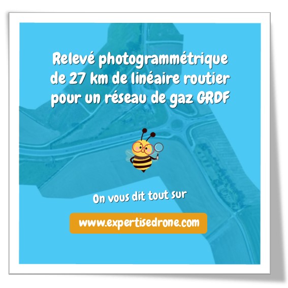 Relevé photogrammétrique de 27 km pour GRDF