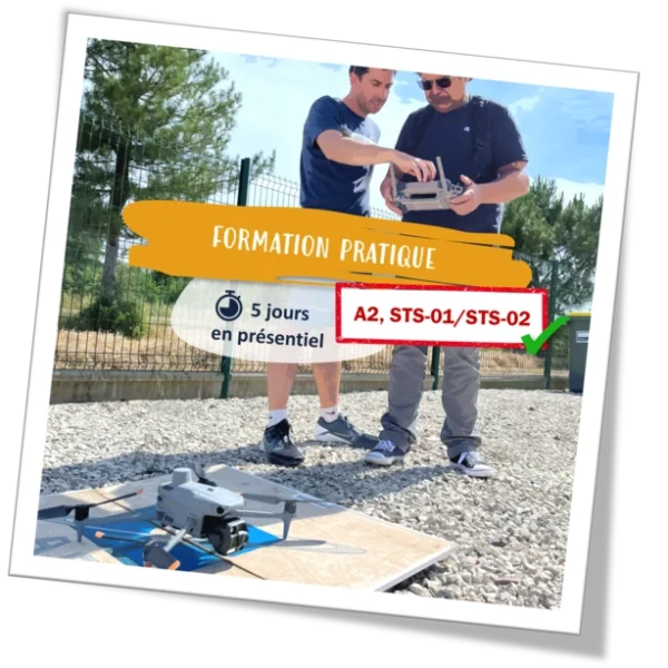 Formation pratique télépilote professionnel de drone