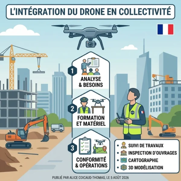 Comment intégrer le drone au sein d'une collectivité ? Retour d'expérience d'un accompagnement réalisé par AED