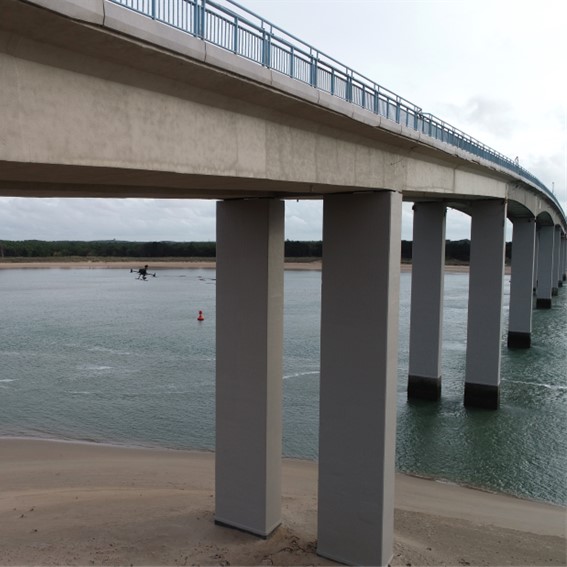 Inspection technique de pont par drone