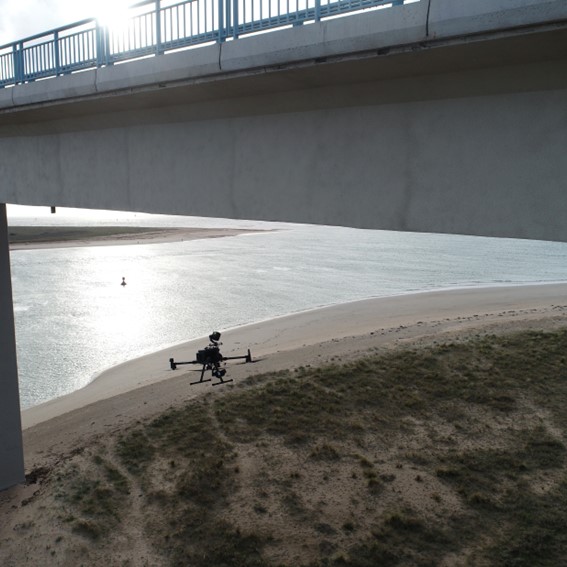 Inspection technique de pont par drone