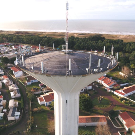 Inspection technique de château d'eau par drone