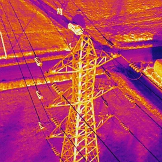 Thermographie poteau électrique